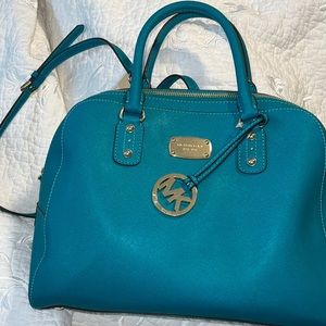 Michael kors large satchel. New with tags. Aqua color